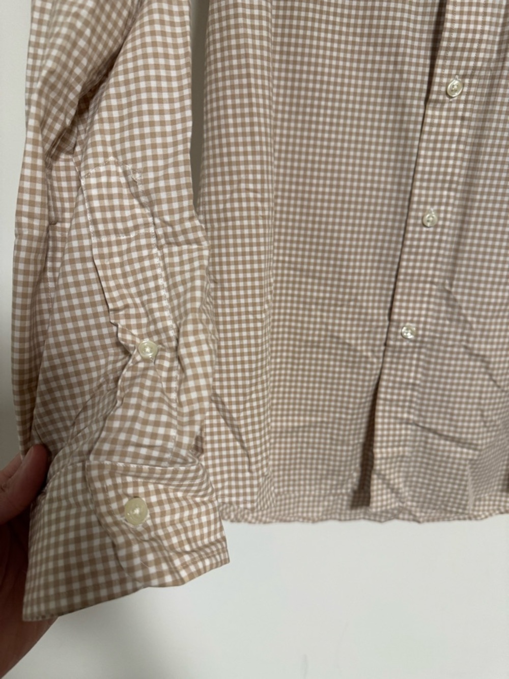Polo by Ralph Lauren Brown & White Checked Button-Down Shirt - Picture 7 of 10